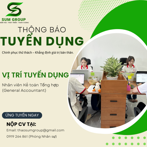 Tuyển Dụng Kế Toán Tổng Hợp